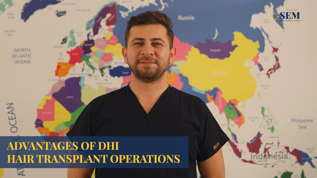 DHI أستمعوا الى طبيبنا وهوة يتكلم عن زراعة الشعر بتقنية